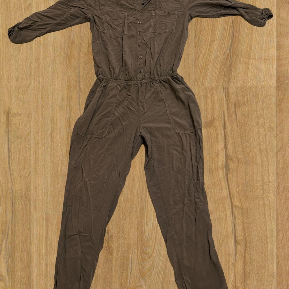 Anthropologie Michael Stars Utility Jumpsuit in Loden - Picture 3 of 9
